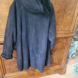 Jacques Jekel sheepskin jacket, made in France, Navy, small to medium